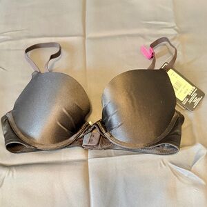 Elegant 32C Black Women's Plunge Push Up Bra